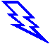Blue Lightning Bolt